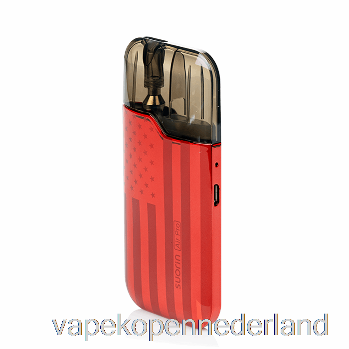 Elektronische Sigaret Vape Suorin Air Pro 18w Pod-systeem Rode Sterren-spangled